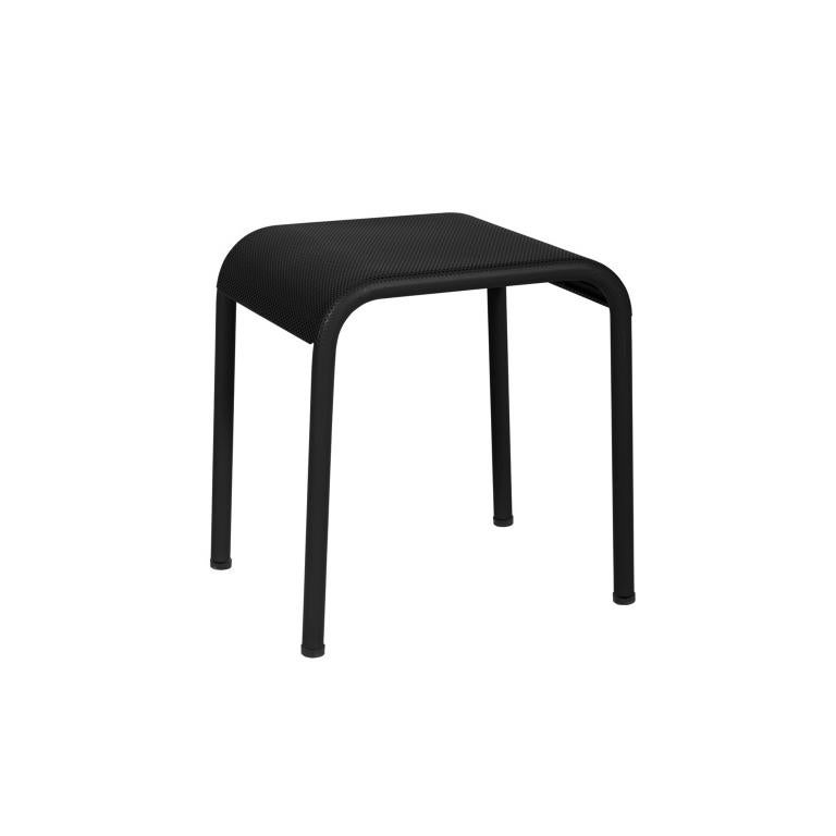 Modern T37 Perforated Stool Outdoor in Black by Tolix, US For Sale