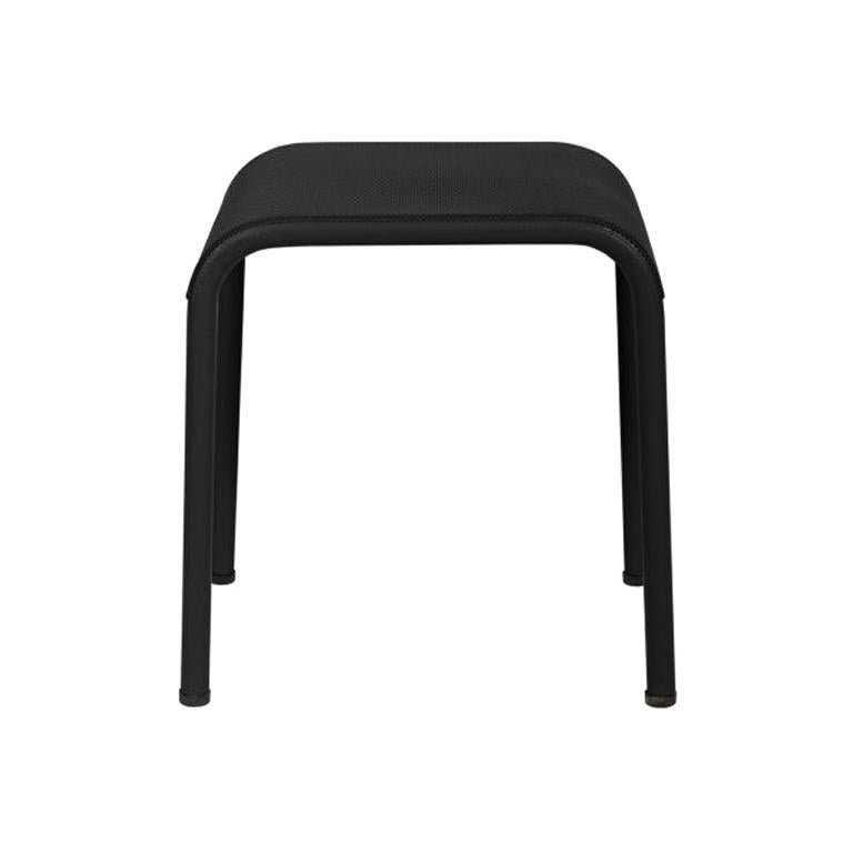 T37 Perforated Stool Outdoor in Black by Tolix, US For Sale