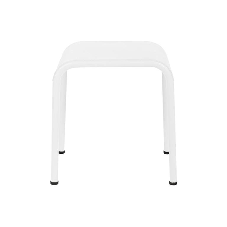 T37 Perforated Stool Outdoor in White by Tolix, US For Sale