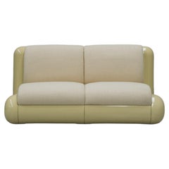 T4 Two-Seater Sofa in Cream Soda with Bouclé