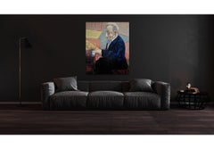 The pianist, Painting, Oil on Canvas
