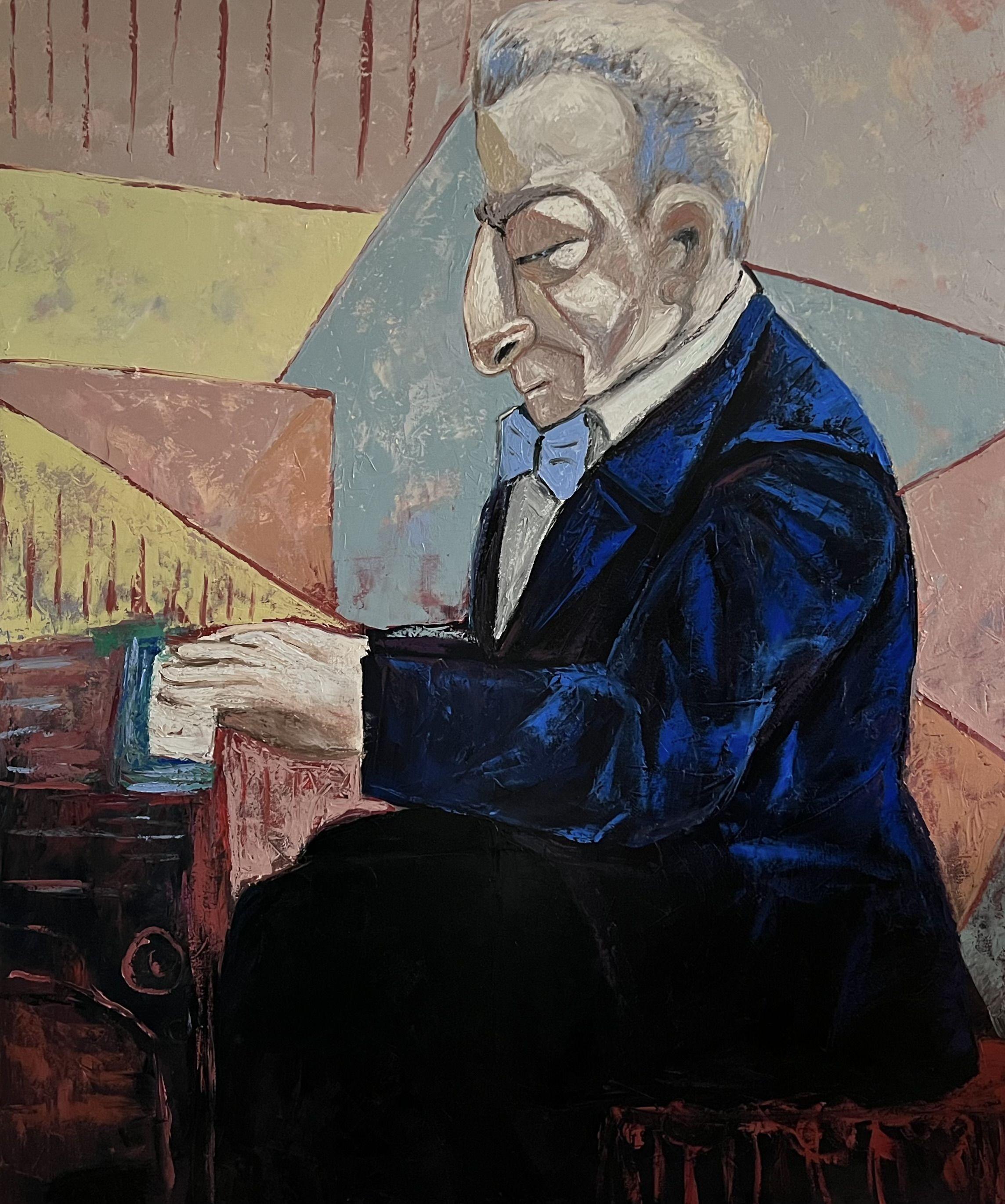 I always listen to music when painting, and I love Chopinâ€™s Nocturnes and can listen to it all day long. Played by Arthur Rubinstein, is by far my favourite.     :: Painting :: Impressionist :: This piece comes with an official certificate of