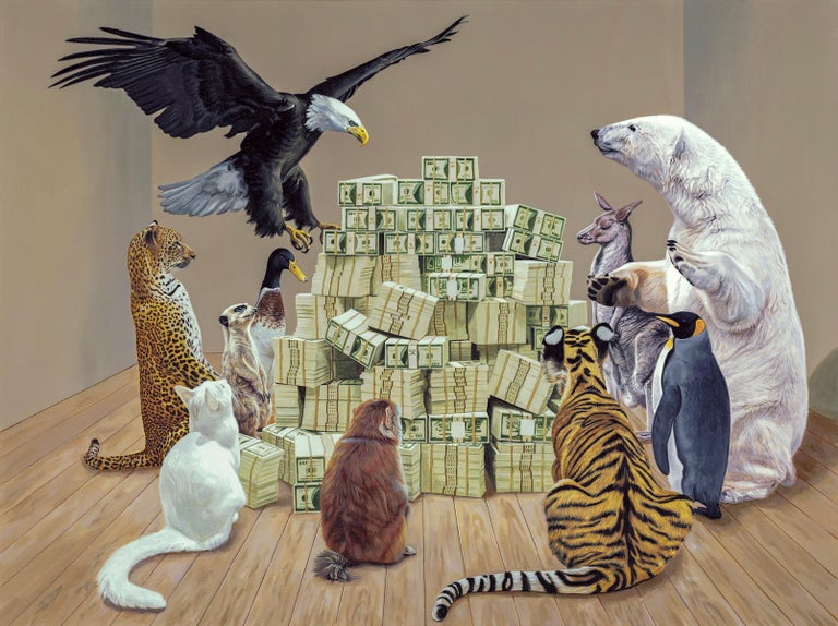 Ta Men+ Still-Life Painting - The Winner takes it all - USD Dollar - Animal