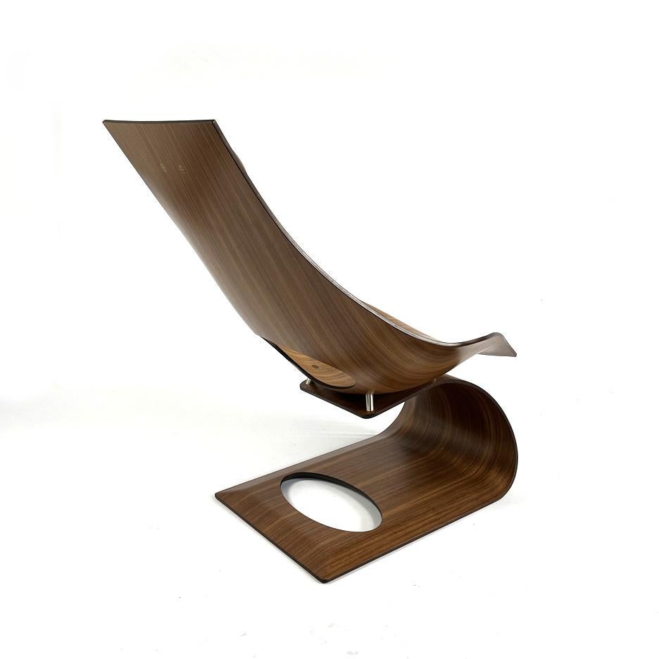 TA001P Dream Chair by Tadao Ando for Cal Hansen & Son
Walnut Veneer with Sif Leather Headrest
