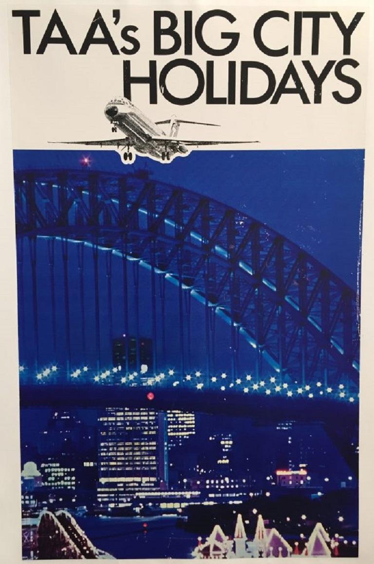 TAAs Big City Holidays Original Vintage-Plakat (20. Jahrhundert) im Angebot