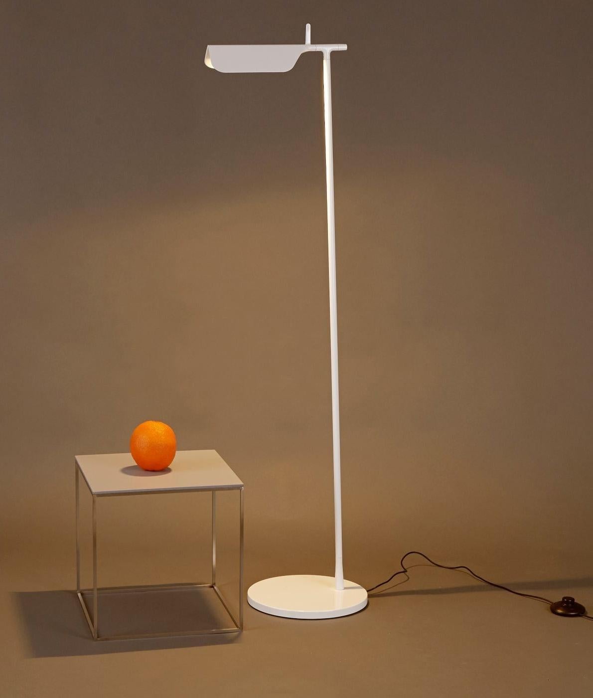 Tab / Floor Lamp
by Edward Barber and Jay Osgerby

A brand new edition of the Tab family. This new edition of Tab floor lamp has an adjustable head with a 90-degree rotation capability emitting non-dimmable, direct light. Brought to life by the