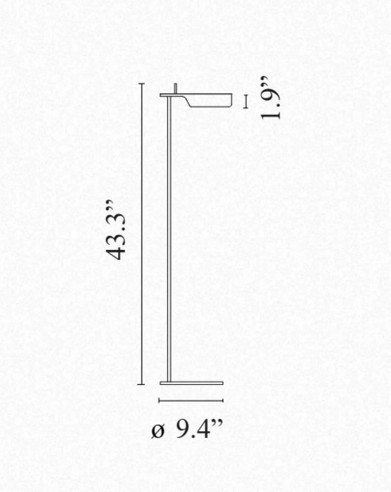 Modern Tab Floor Lamp by Flos in White For Sale