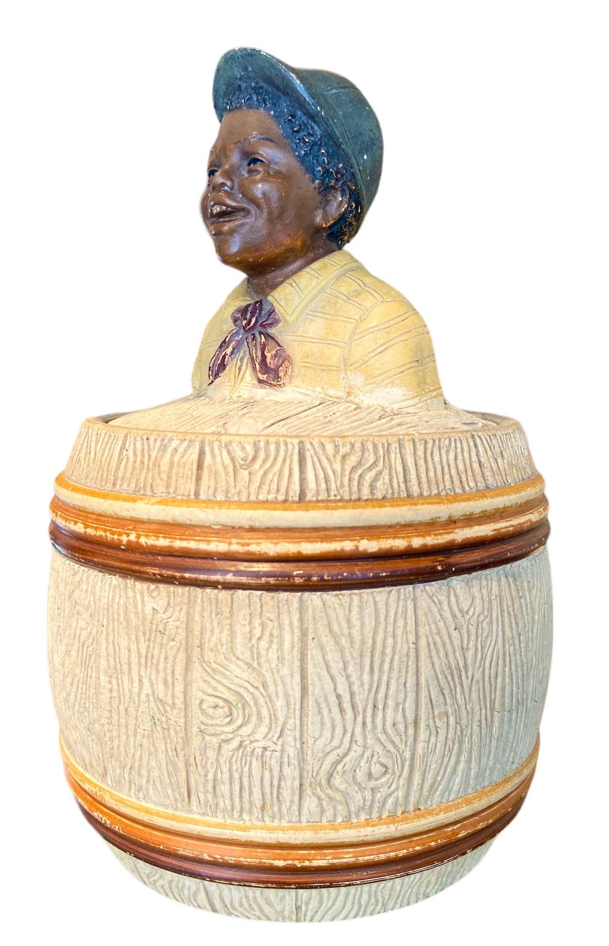 Other Tabacco jar in terracotta by Johann Maresch For Sale