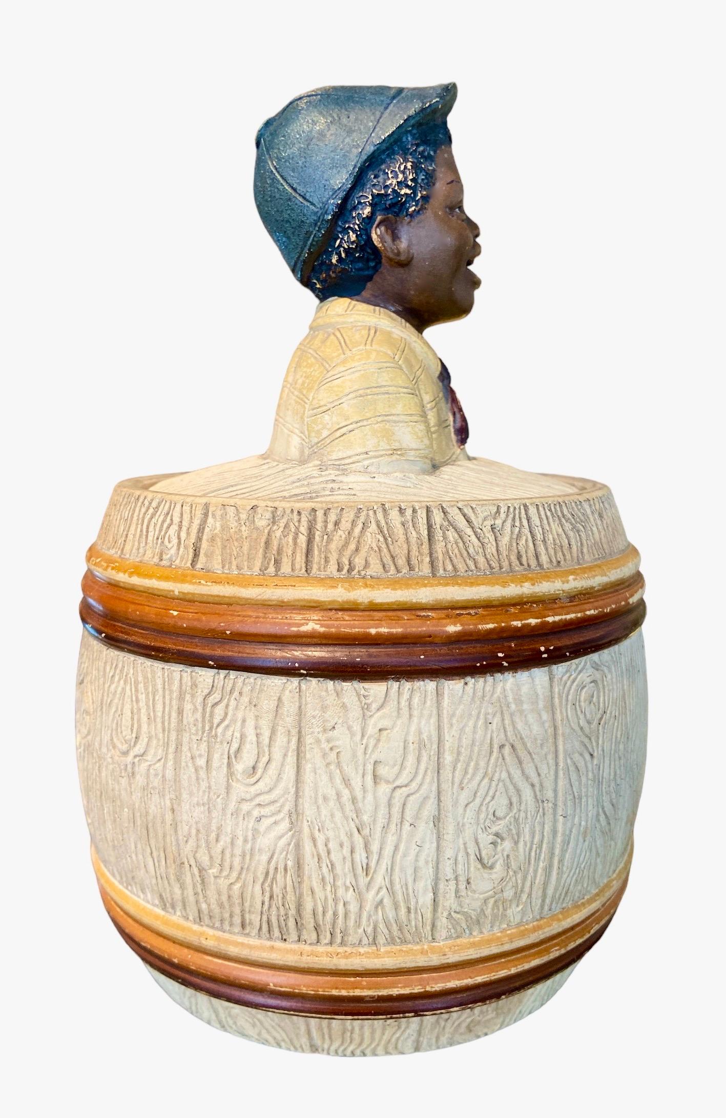 Other Tabacco jar in terracotta by Johann Maresch For Sale