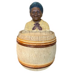 Used Tabacco jar in terracotta by Johann Maresch