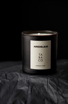Tabaco, Black Glass Scented Candle
