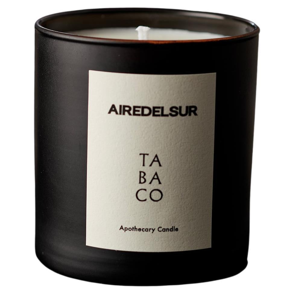 Tabaco, Black Glass Scented Candle For Sale