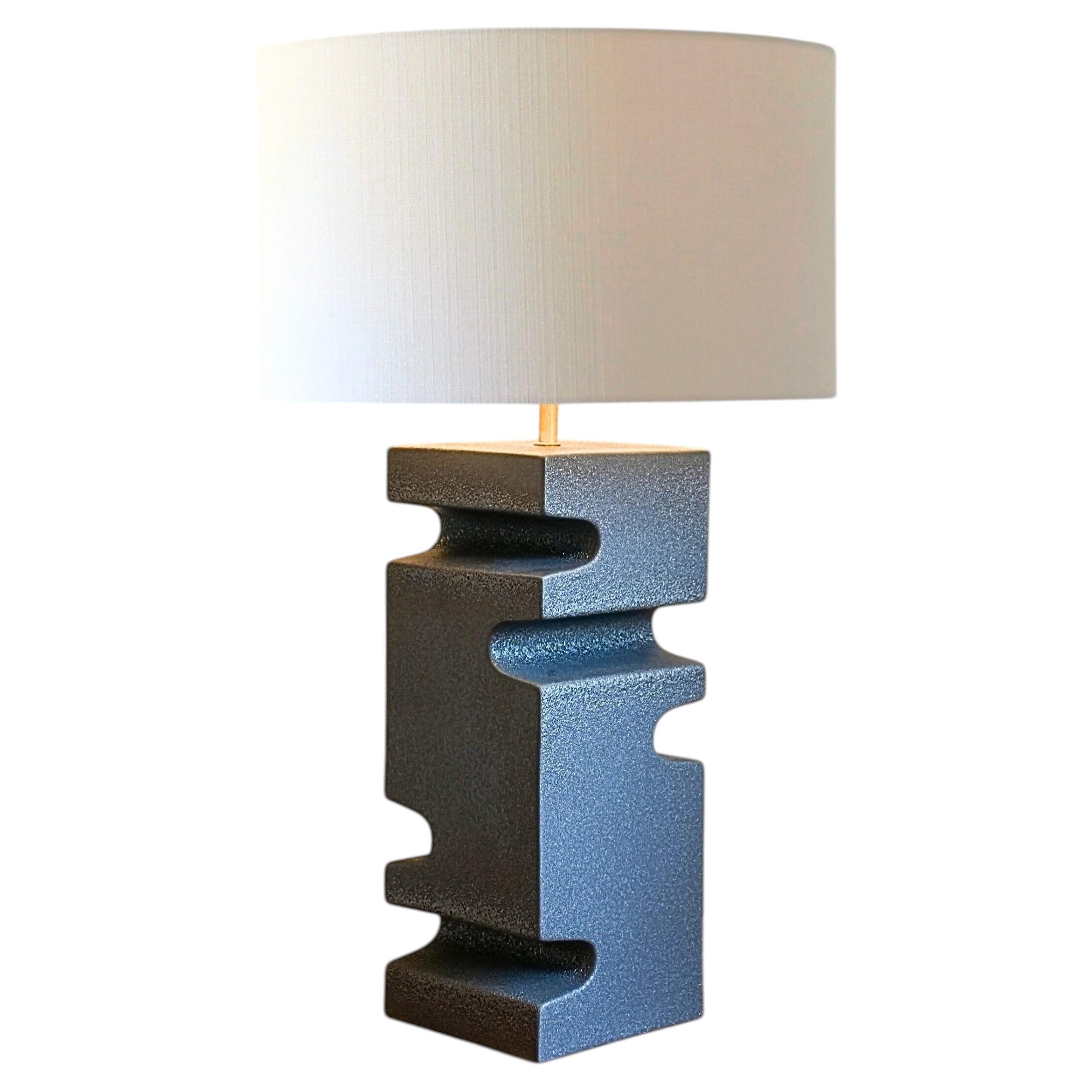 Tabargo lamp - Scuptural handcrafter ceramic lamp For Sale