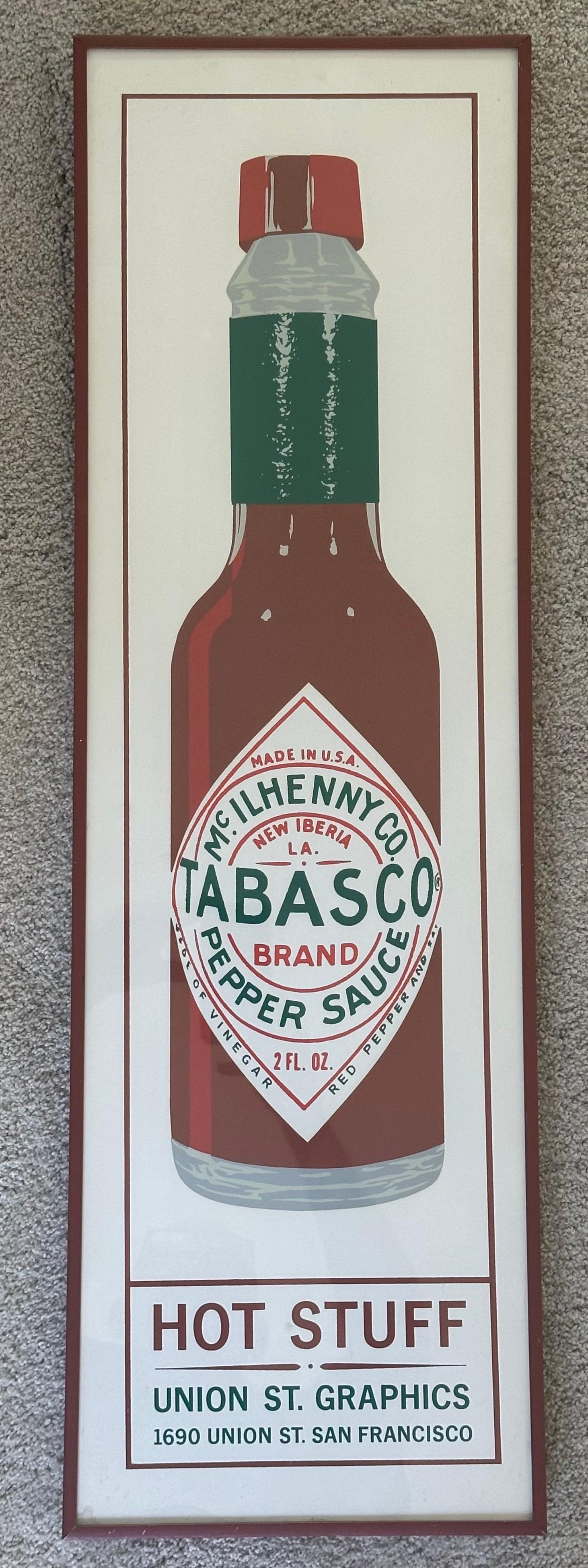 „Tabasco“ Pop-Art gerahmte Lithographie im Zustand „Gut“ im Angebot in San Diego, CA