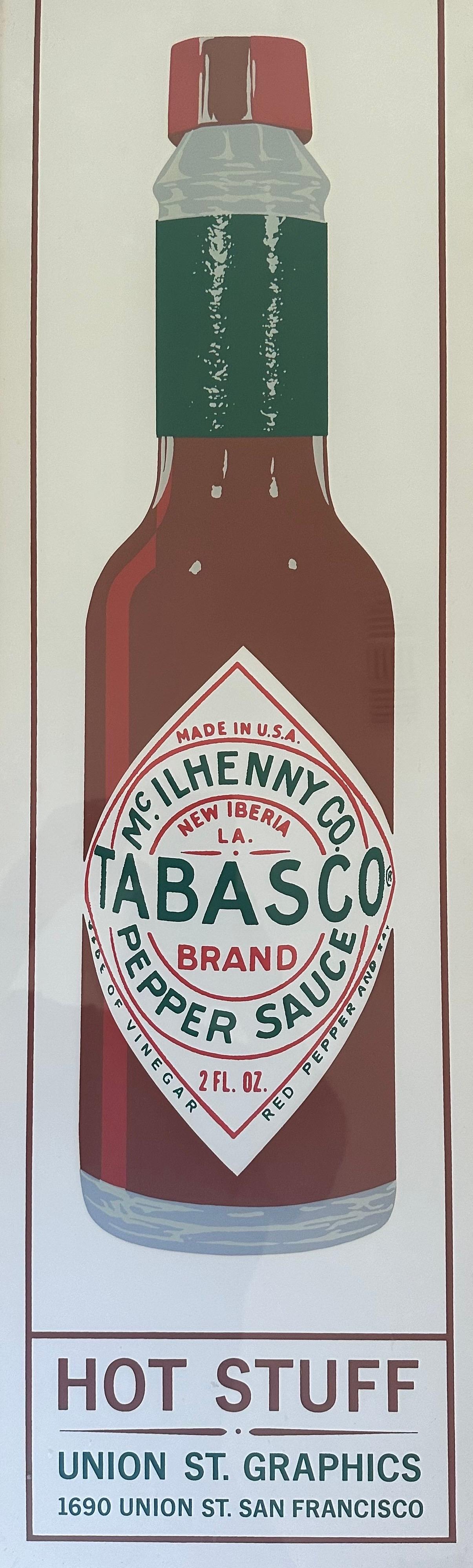 „Tabasco“ Pop-Art gerahmte Lithographie (Metall) im Angebot