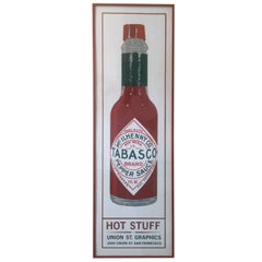 "Tabasco" Pop Art Gerahmte Lithographie