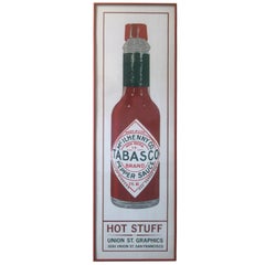 Vintage "Tabasco" Pop Art Framed Lithograph