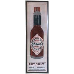 Vintage "Tabasco" Pop Art Framed Lithograph