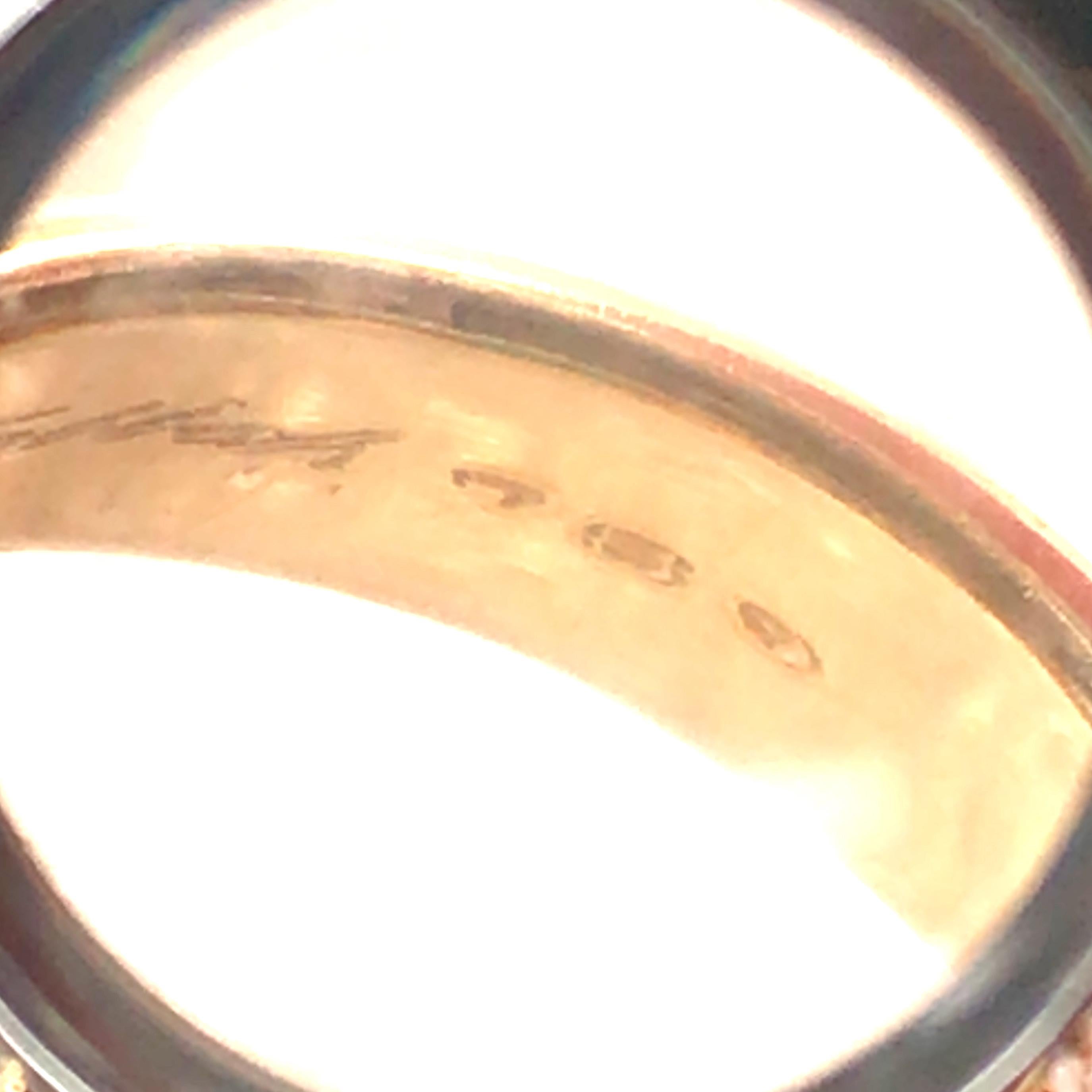 Tabbah, 18K Gold Emerald Diamond Ring For Sale 1