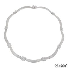Tabbah Parure collier et boucles d'oreilles en diamants de 11,51 carats au total