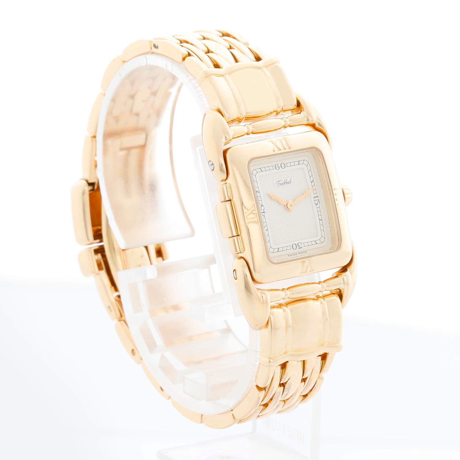 Tabbah Saga Of Tabbah Montre pour dames en or jaune 18 carats Excellent état - En vente à Dallas, TX