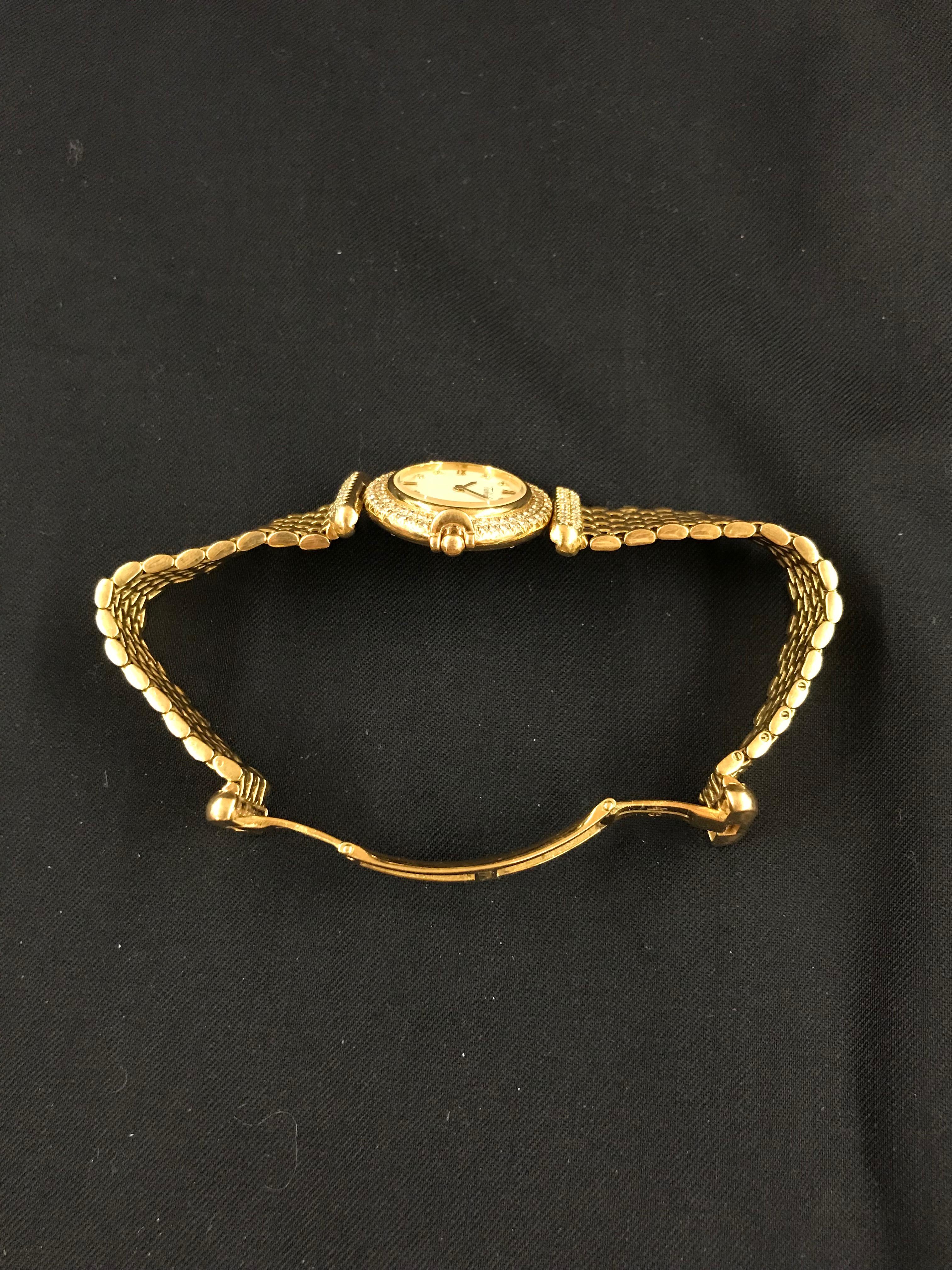 Tabbah Wristwatch in 18K Gold and Diamonds Beret Model For Sale 2