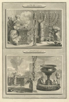 Tabernacle Altars, Golden Candlestick and Brazen Laver, Mortier circa 1700