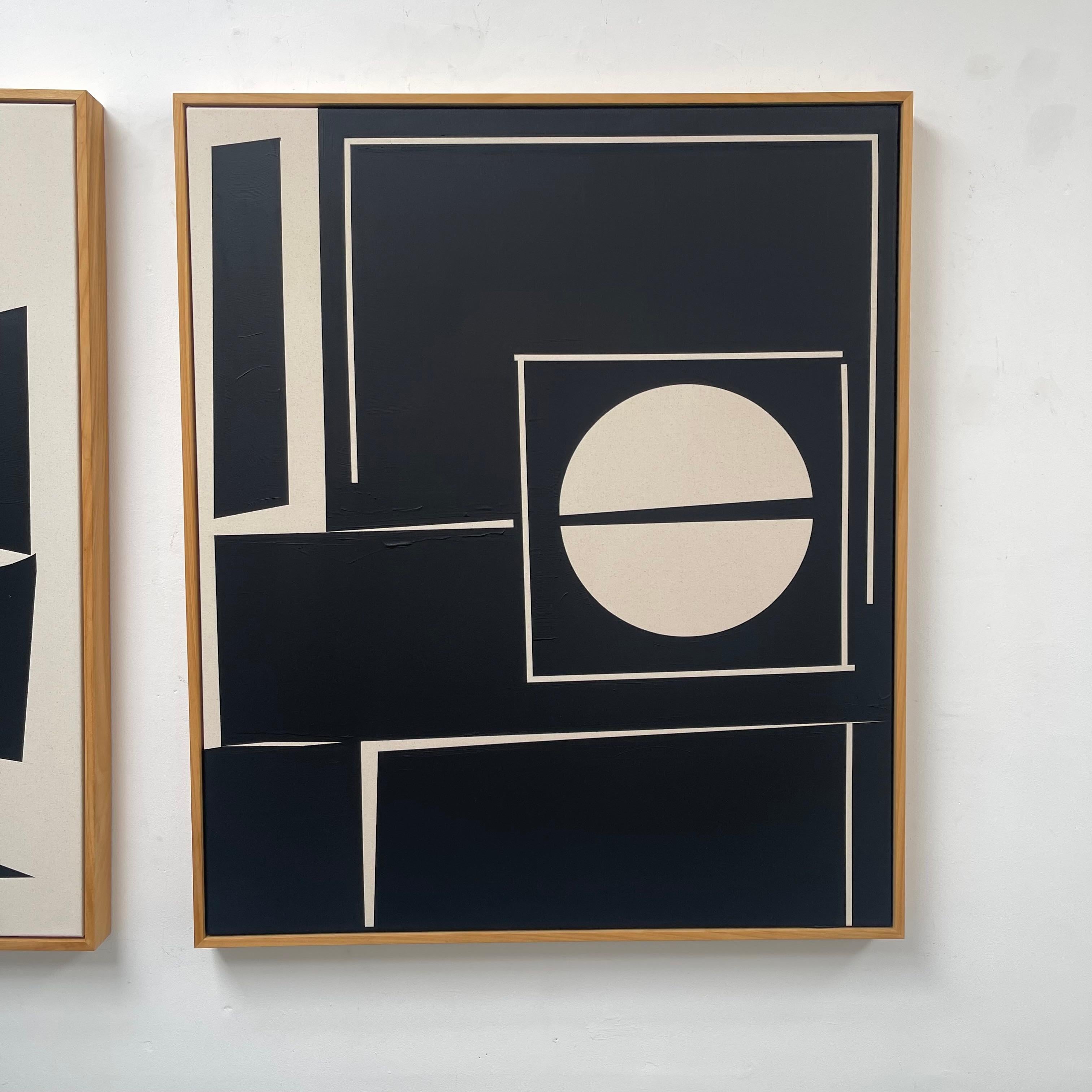RESUMEN Pintura Textura Negro Artista británica Tabitha Millett 2025 en venta 4