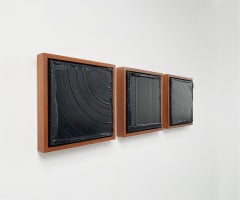 ABSTRACT Painting Texture triptych Artist Tabitha Millett 2023