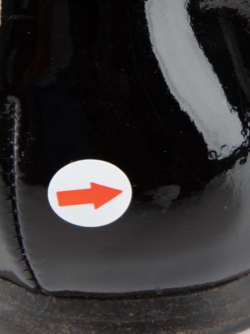 Tabitha Simmons Bailarinas con tiras de charol negro Talla IT 37 en venta 2