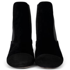 TABITHA SIMMONS black velvet KIKI Ankle Boots Shoes 39.5