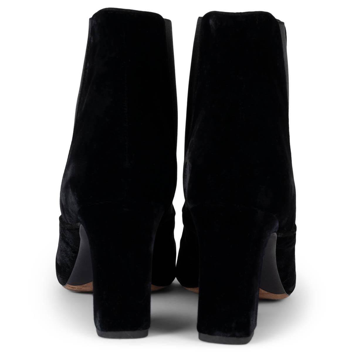 Women's TABITHA SIMMONS black velvet KIKI Ankle Boots Shoes 39.5 For Sale