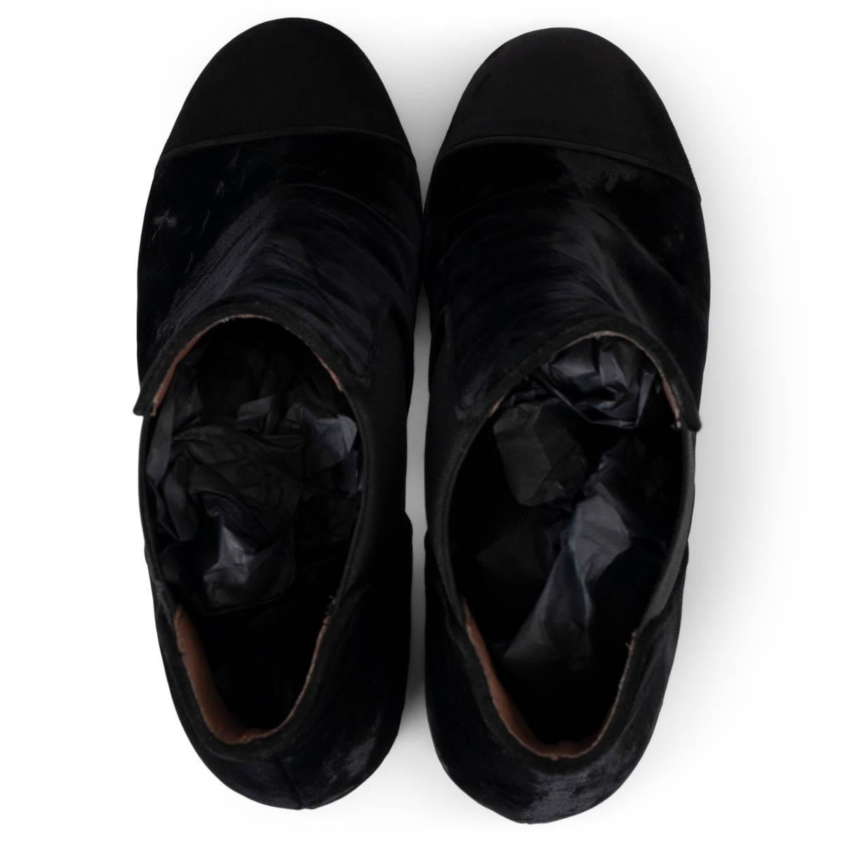 TABITHA SIMMONS black velvet KIKI Ankle Boots Shoes 39.5 For Sale 1
