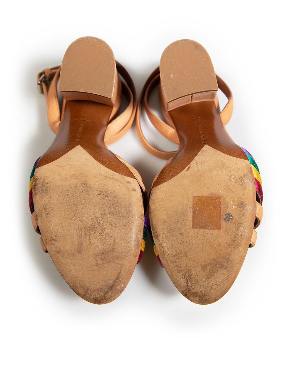Tabitha Simmons Sandalias altas con tiras en bloque talla IT 37 en Bueno estado para la venta en London, GB