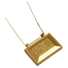  Tabla 18k yellow gold customizable chain necklace.