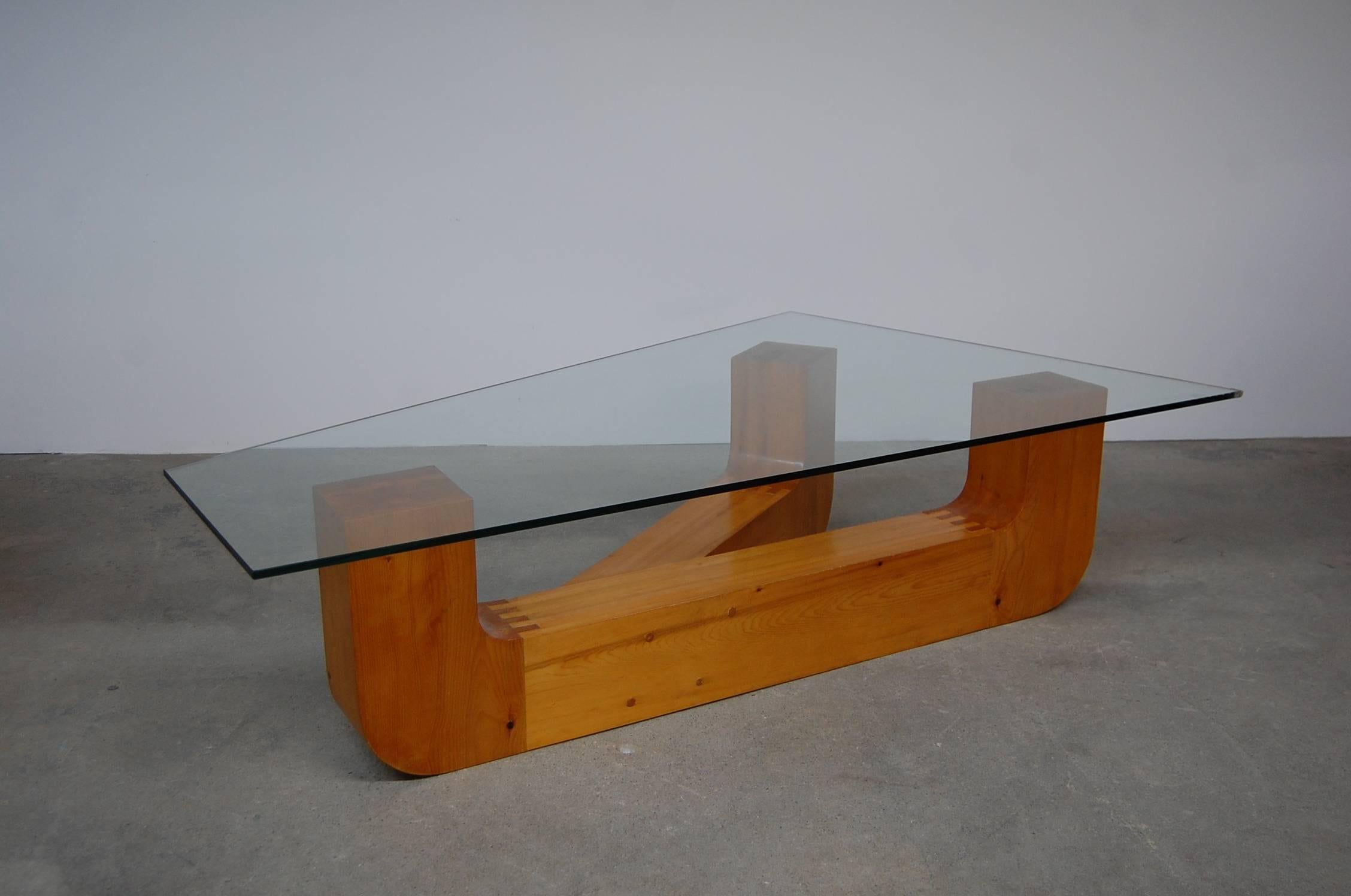 Mid-Century Modern Sculptural Coffee Table by Jennie Lea Knight For Sale