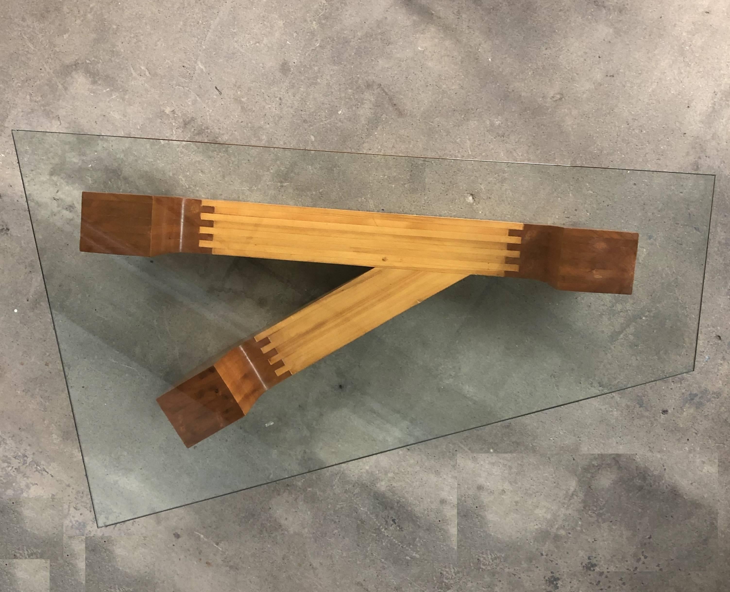 American Sculptural Coffee Table by Jennie Lea Knight For Sale