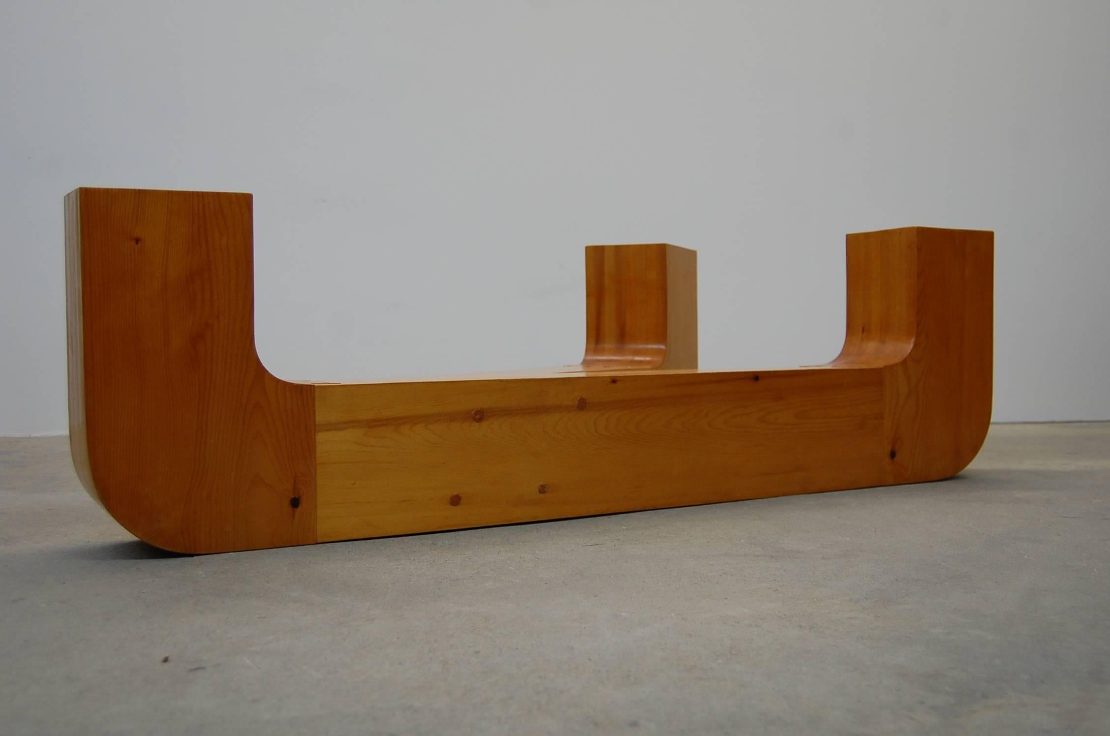 Laminated Sculptural Coffee Table by Jennie Lea Knight For Sale