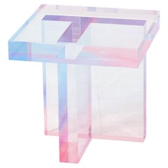 Lavender Rose Quartz Gradient Crystal Table 01 by Saerom Yoon