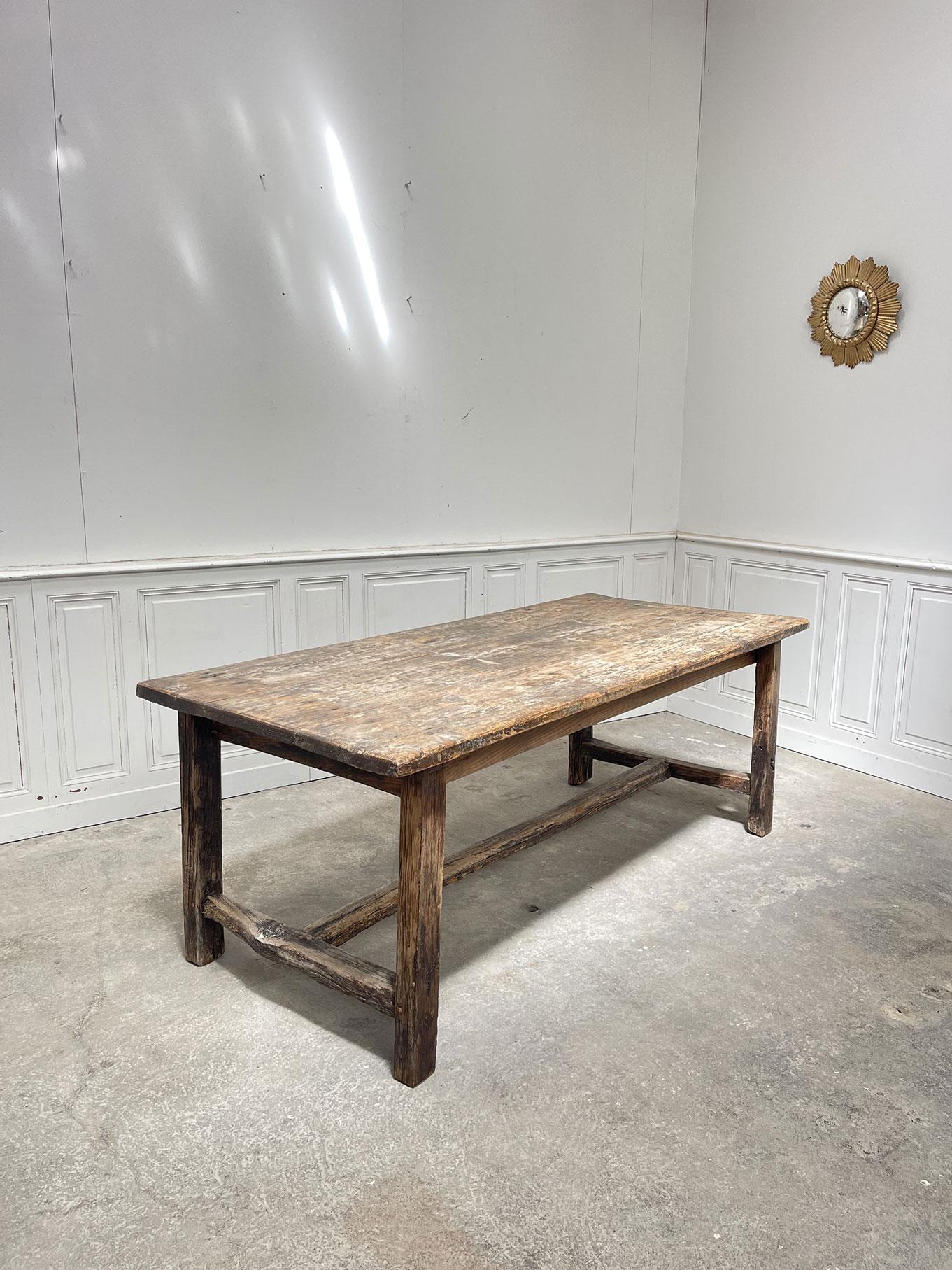 Table 1900 en chêne massif en vente 2