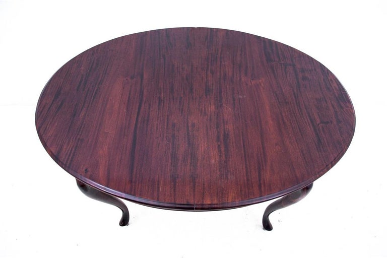 Mahogany Table + 4 Chairs, Northern Europe, circa 1910 For Sale