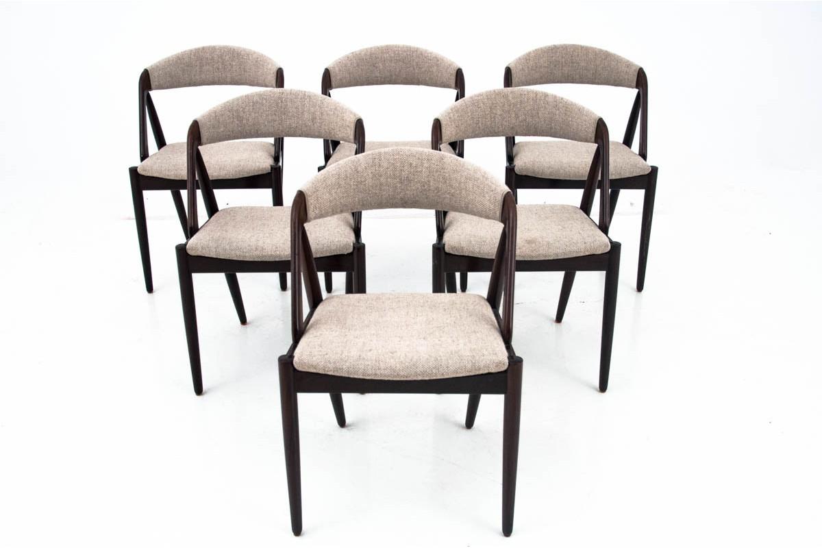 Table and 6 Chairs, Design by Kai Kristiansen, Danish Design, 1960s 4