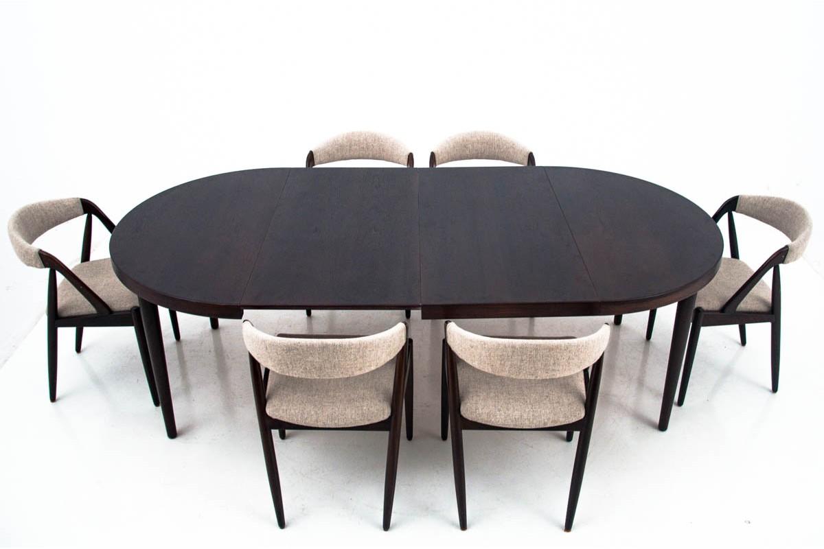 Table and 6 Chairs, Design by Kai Kristiansen, Danish Design, 1960s 14