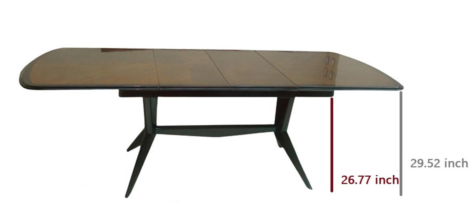 Tisch „8 Personen“, Jahr: 1960, Italien (Holz) im Angebot