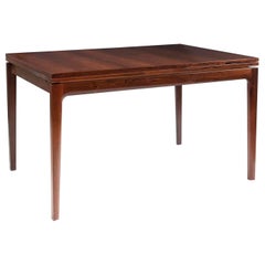 Table à dîner en palissandre avec rallonges de Ole Wanscher, 1960