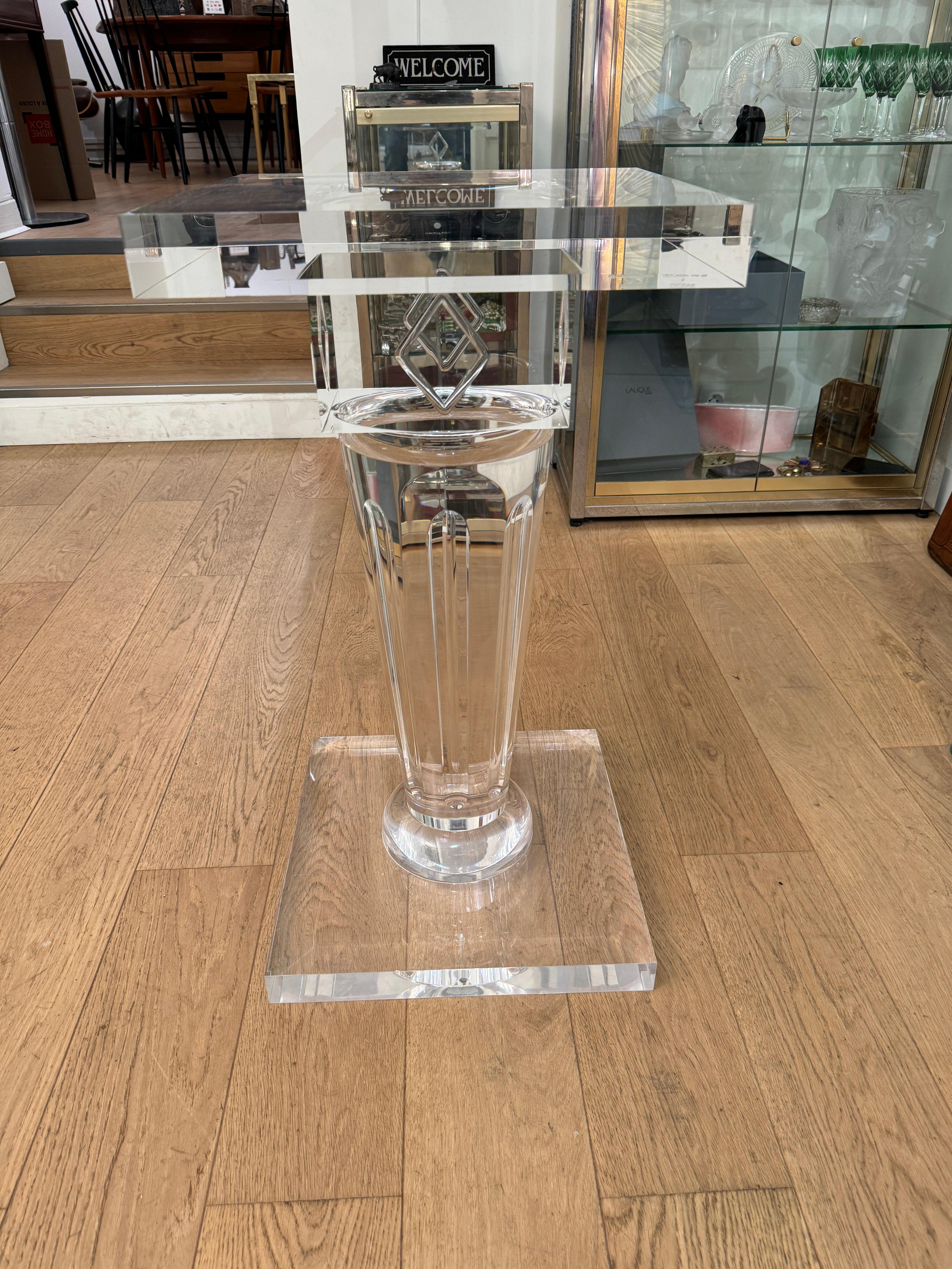 Table à manger en plexiglass et verre Fabian art Roma 7