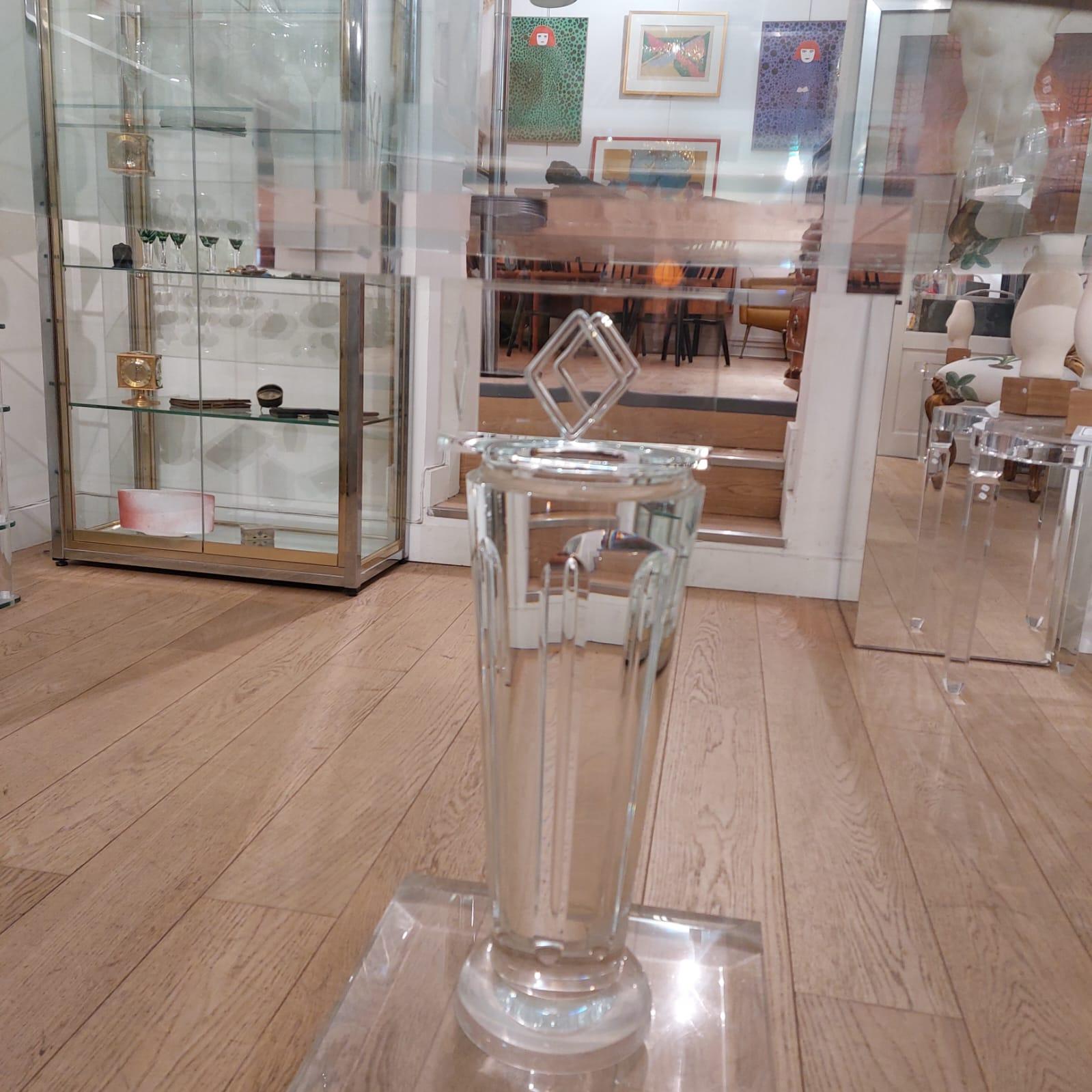Table à manger en plexiglass et verre Fabian art Roma 1