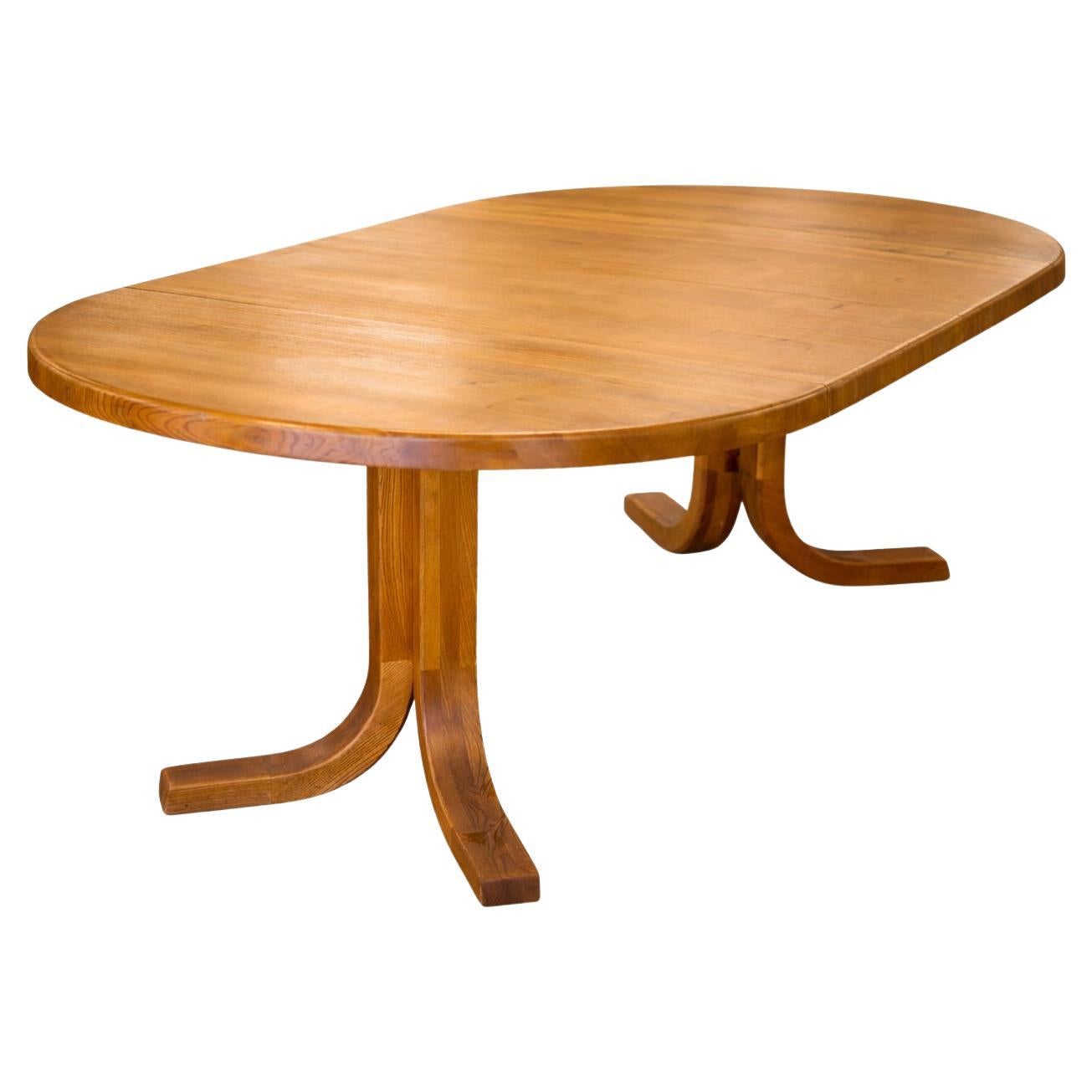 T40 Model Dining Table by Pierre Chapo, 1970s