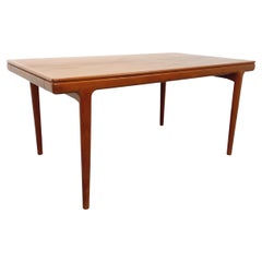 Table à manger scandinave rectangulaire Vintage de Johannes Andersen pour Samcom