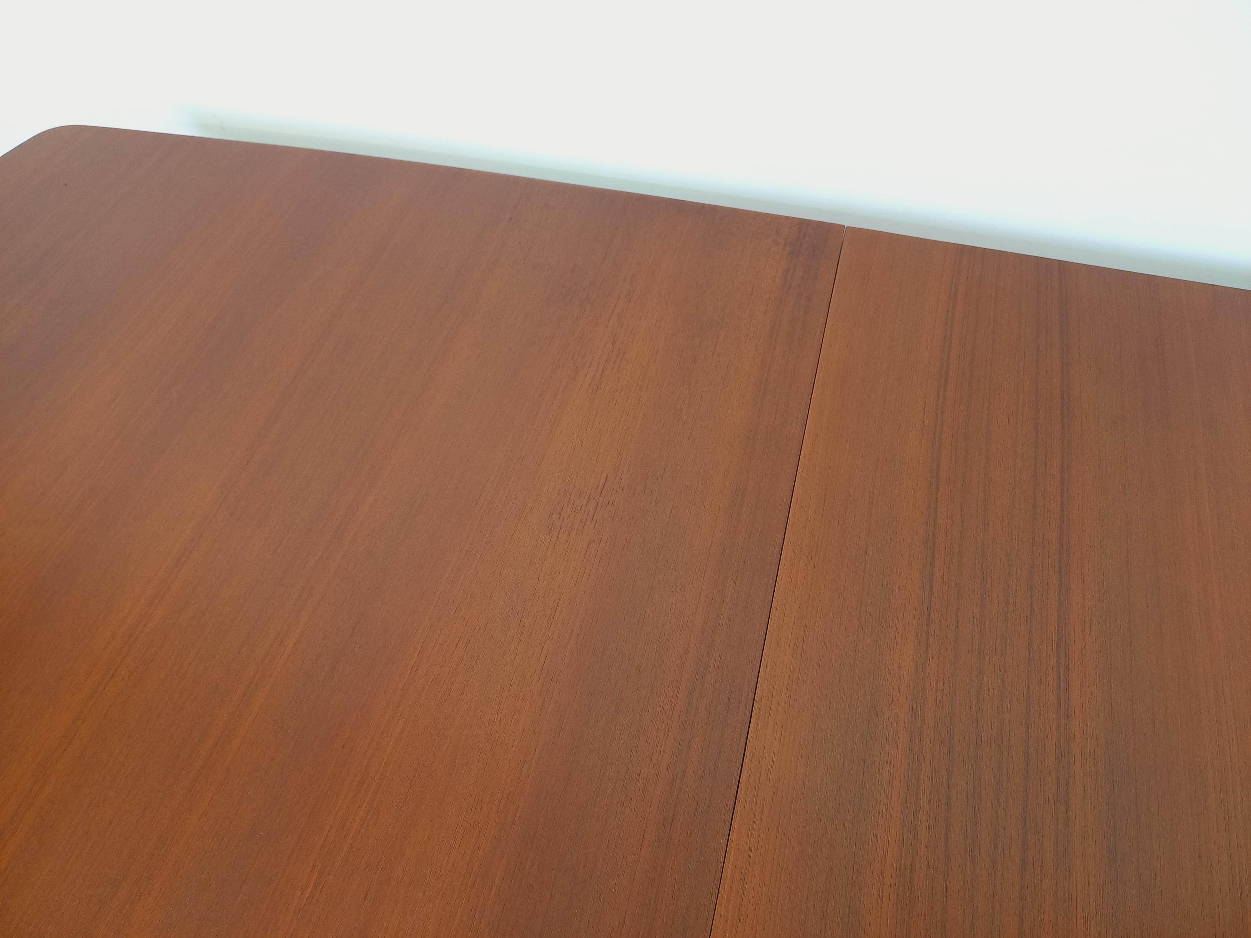 Table à manger style scandinave vintage des années 50 60 en teck avec rallonges 6